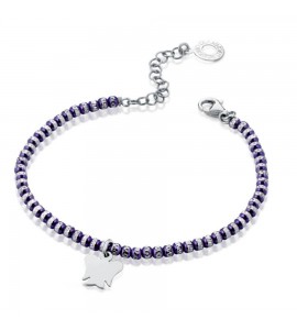 Bracciale Donna Gioielli Roberto Giannotti Angelo Custode in argento e sfere violet gia351