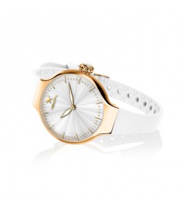 Orologio solo Tempo Donna Hoops Nouveau Cherie Gold Bianco 2634l-yg02