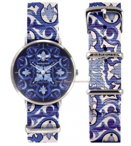 Orologio Solo Tempo Unisex Barbosa Maioliche Sicilia mm 36,5 jacquard 01slmb-18sn329