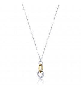 Collana Donna Gioielli Luca Barra in acciaio e IP gold ck1564