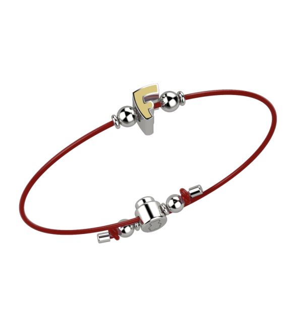 Bracciale Bambino Bambina Gioielli Nanan Bijou laccio rosa orso argento  nan0037